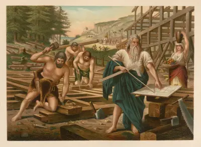 Arken byggs av Jan Ladislaw Sýkora