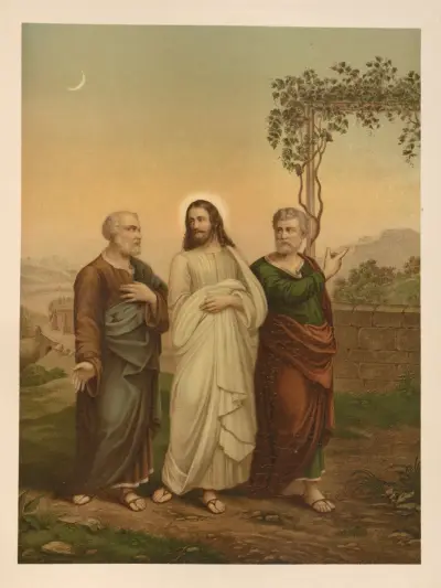 Kristus på väg till Emmaus med sina lärjungar av Jan Ladislaw Sýkora