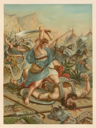 David besegrar Goliat av Jan Ladislaw Sýkora