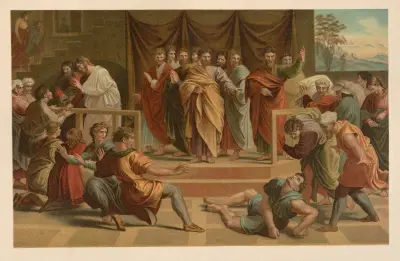 Ananias död av Jan Ladislaw Sýkora