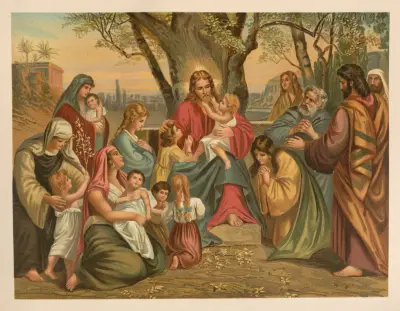 Jesus välsignar barnen av Jan Ladislaw Sýkora