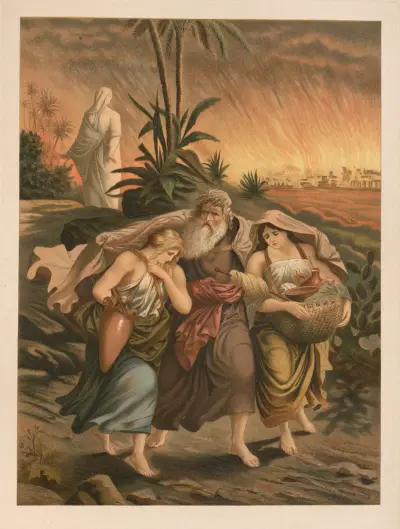 Lot flyr från Sodom av Jan Ladislaw Sýkora
