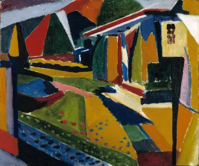 Abstract Landscape av Henry Lyman Saÿen