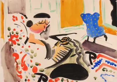 Calligraphic Interior av Henry Lyman Saÿen