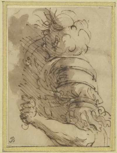 Ein gefallener Soldat von Salvator Rosa