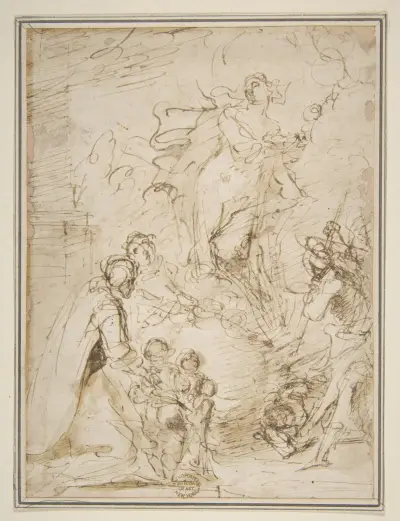Eine Erscheinung von Salvator Rosa