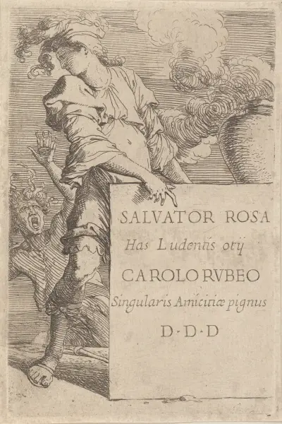 Titelblatt zur ‚Figurine Series‘ von Salvator Rosa