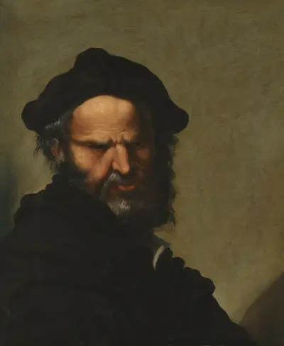 Kopf eines Philosophen von Salvator Rosa
