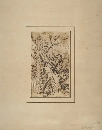 Milo von Kroton von Salvator Rosa