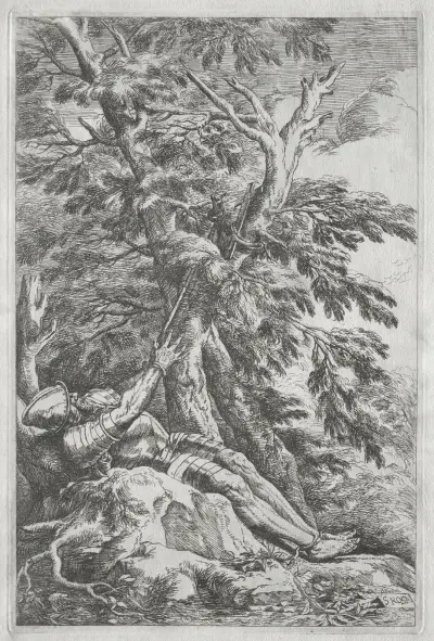 Der heilige Wilhelm der Eremit von Salvator Rosa