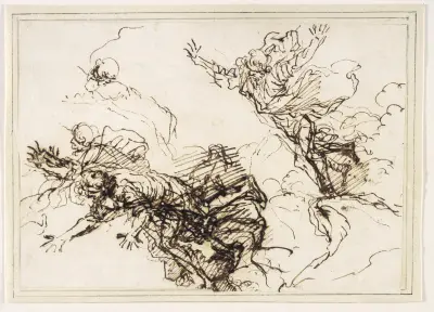 Studien zu Empedokles' Tod von Salvator Rosa