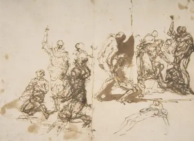 Die Auferweckung des Lazarus von Salvator Rosa