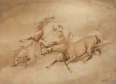 Four Galloping Horses von Samuel Howitt