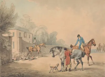 Going out of Kennel von Samuel Howitt