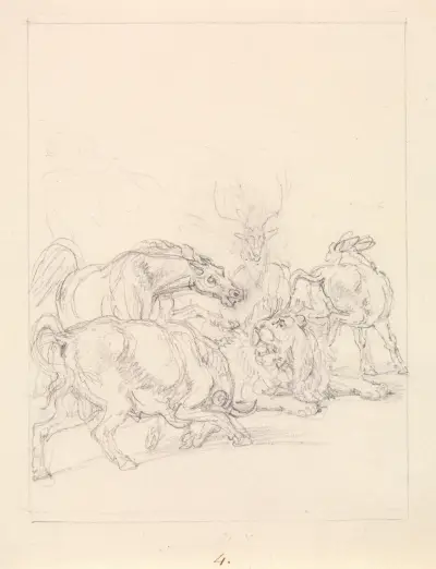 Old Lion Insulted, Samuel Howitt