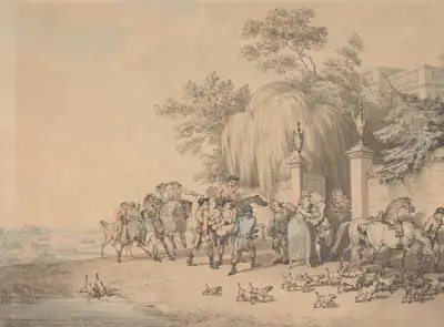Return From the Chase, After a Fall, Samuel Howitt