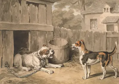 Den illmarige hunden av Samuel Howitt