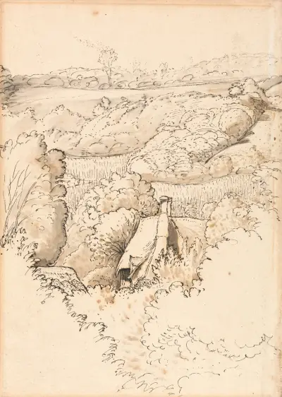 A Cottage among Trees, Shoreham von Samuel Palmer