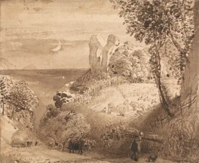 En pastoralscen av Samuel Palmer