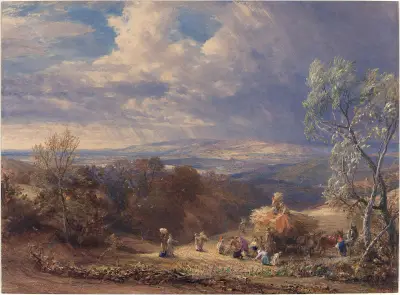 Skördearbete av Samuel Palmer