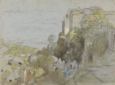 Italian Hill Town von Samuel Palmer