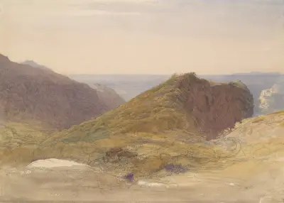 On the North Coast of Devon, Lundy Island in the Distance, Samuel Palmer
