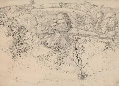 The Primitive Cottage, Shoreham von Samuel Palmer