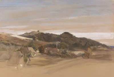 Underriver Hills, nära Sevenoaks, Kent, från J. Herries, Esqs ägor av Samuel Palmer