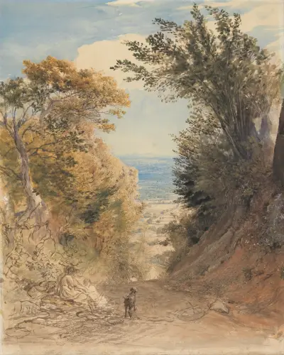 View from Rook’s Hill, Kent av Samuel Palmer