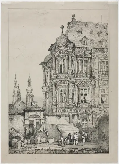 Castle of Martinsburg, Mainz, Germany av Samuel Prout
