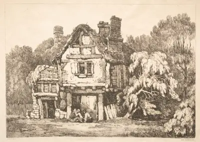 Near Ashbourn av Samuel Prout