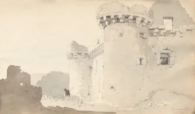 Ruined Castle av Samuel Prout