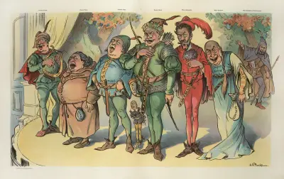 Avskedsceremoni för Robbin' Hood och hans glada män av John Samuel Pughe