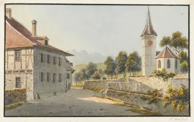 Gerzensee av Jakob Samuel Weibel