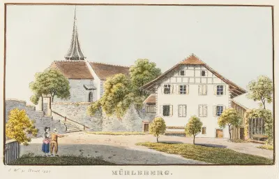 Mühleberg av Jakob Samuel Weibel