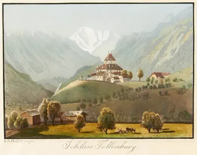 Schloss Tellenburg av Jakob Samuel Weibel