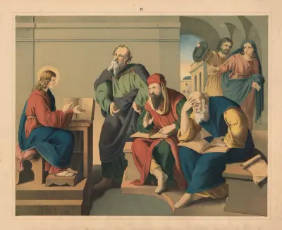 Jesus at age 12 in the temple av Sandberg
