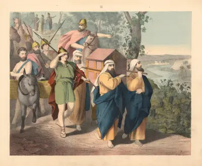 Joshua Crosses the Jordan av Sandberg