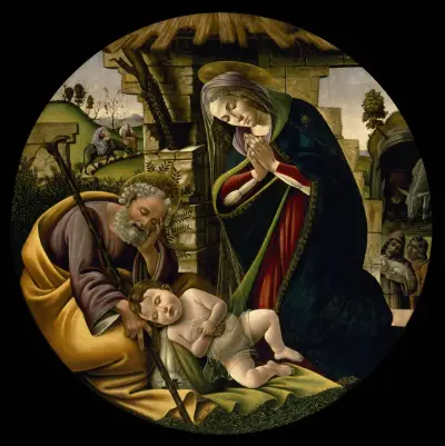 The Adoration of the Christ Child av Sandro Botticelli