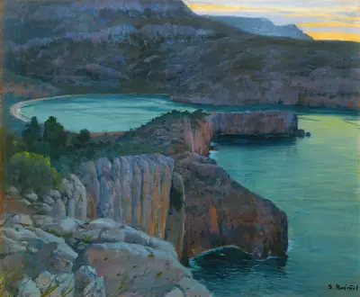 Cala Grisa av Santiago Rusiñol