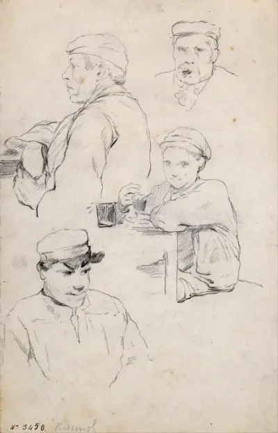 Figures Study, 1883 – nr 2 av Santiago Rusiñol