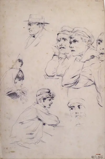 Figures Study, 1883 – nr 1 av Santiago Rusiñol