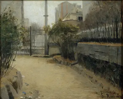 Garden of Montmartre (from 1890 until 1891) av Santiago Rusiñol