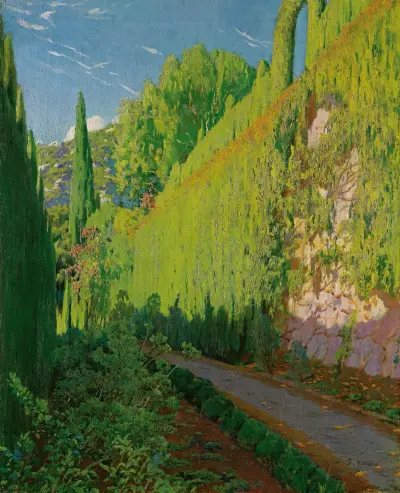 Der Garten Sa Coma, Valldemosa von Santiago Rusiñol