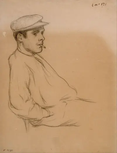 Bildnis eines Mannes, 1895 – Nr. 2 von Santiago Rusiñol