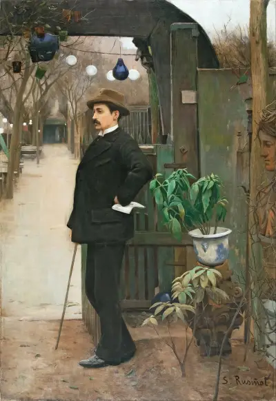 Porträt von Miquel Utrillo, 1890 von Santiago Rusiñol