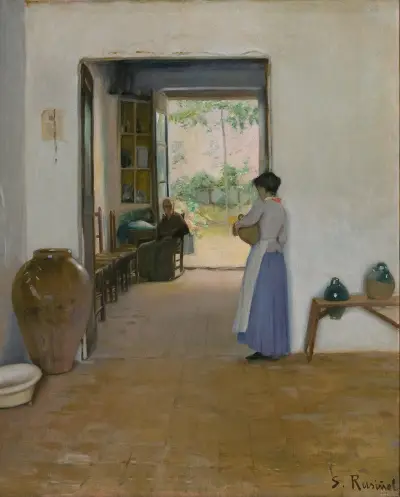 Sitges-Interieur von Santiago Rusiñol