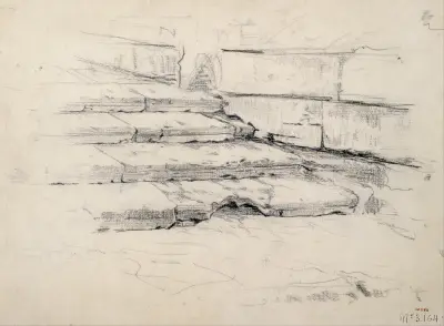 Studie von Treppenstufen von Santiago Rusiñol