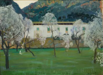 Weißes Landhaus (Bunyola, Mallorca) von Santiago Rusiñol