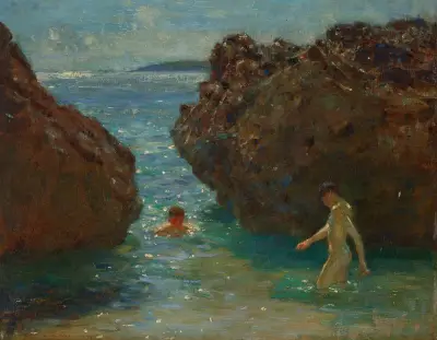Badande av Henry Scott Tuke